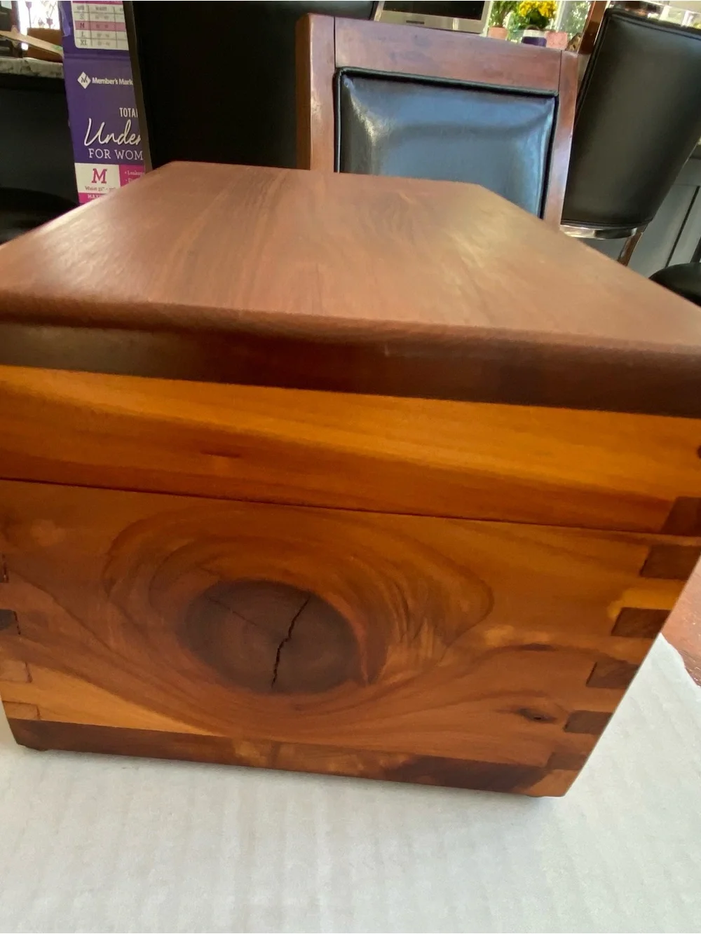 Wood Jewelry and Keepsake Box in Natural Brown